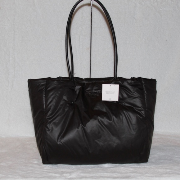 KATE SPADE Everything Puffy Large Tote Shoulder Bag Black Purse NWT - Picture 2 of 12